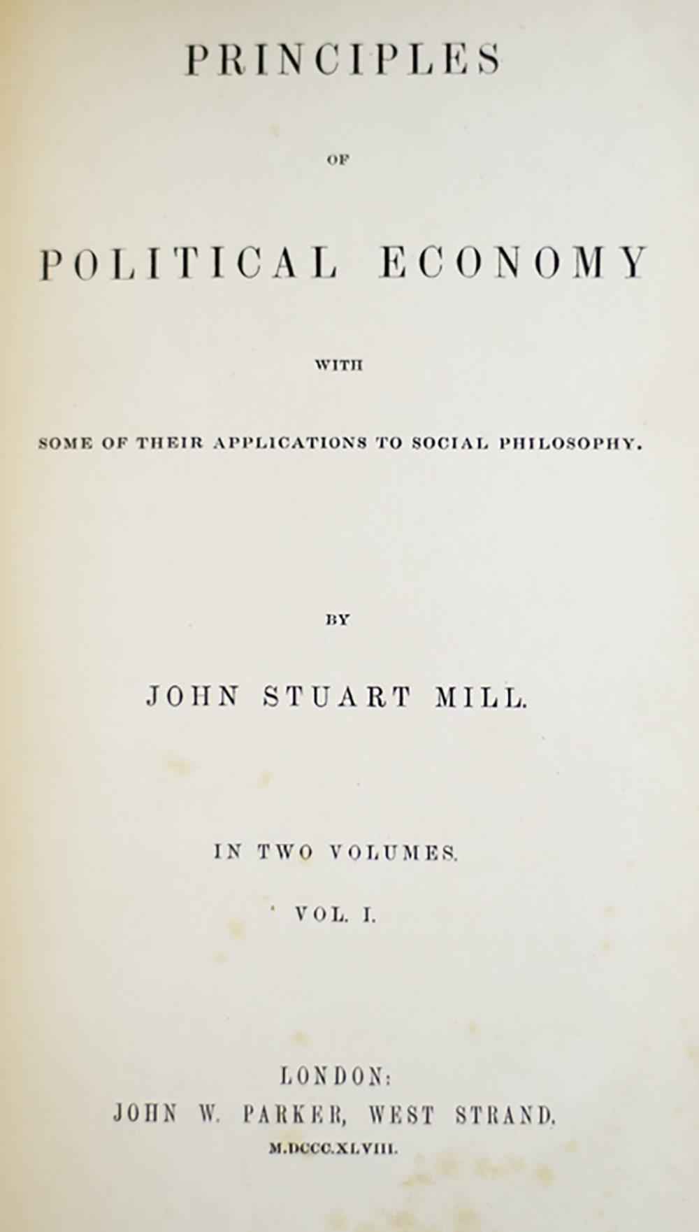 Principles of Political Economy.