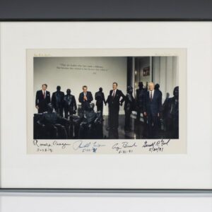 Photograph Signed by Ronald Reagan, Richard Nixon, George Bush, and Gerald Ford.