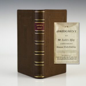 An Abridgment of Mr. Locke's Essay Concerning Humane Understanding.