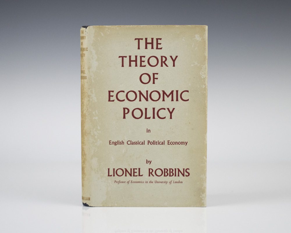 The Theory of Economic Policy in English Political Economy.