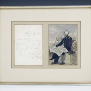 Ulysses S. Grant Signed Letter.
