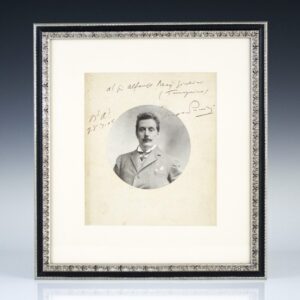 Giacomo Puccini Signed Photograph.
