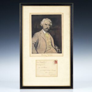 Mark Twain Signed.