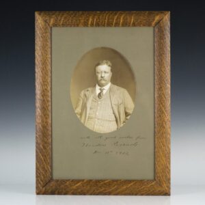 Theodore Roosevelt Signed Portrait.