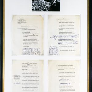 Martin Luther King Hand Corrected Speech.