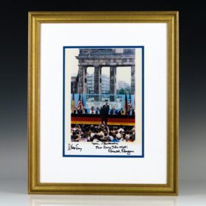 Ronald Reagan and Mikhail Gorbachev Signed Photograph.