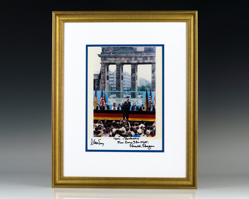 Ronald Reagan and Mikhail Gorbachev Signed Photograph.