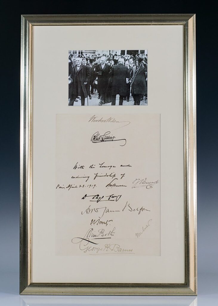 Treaty of Versailles Signers.
