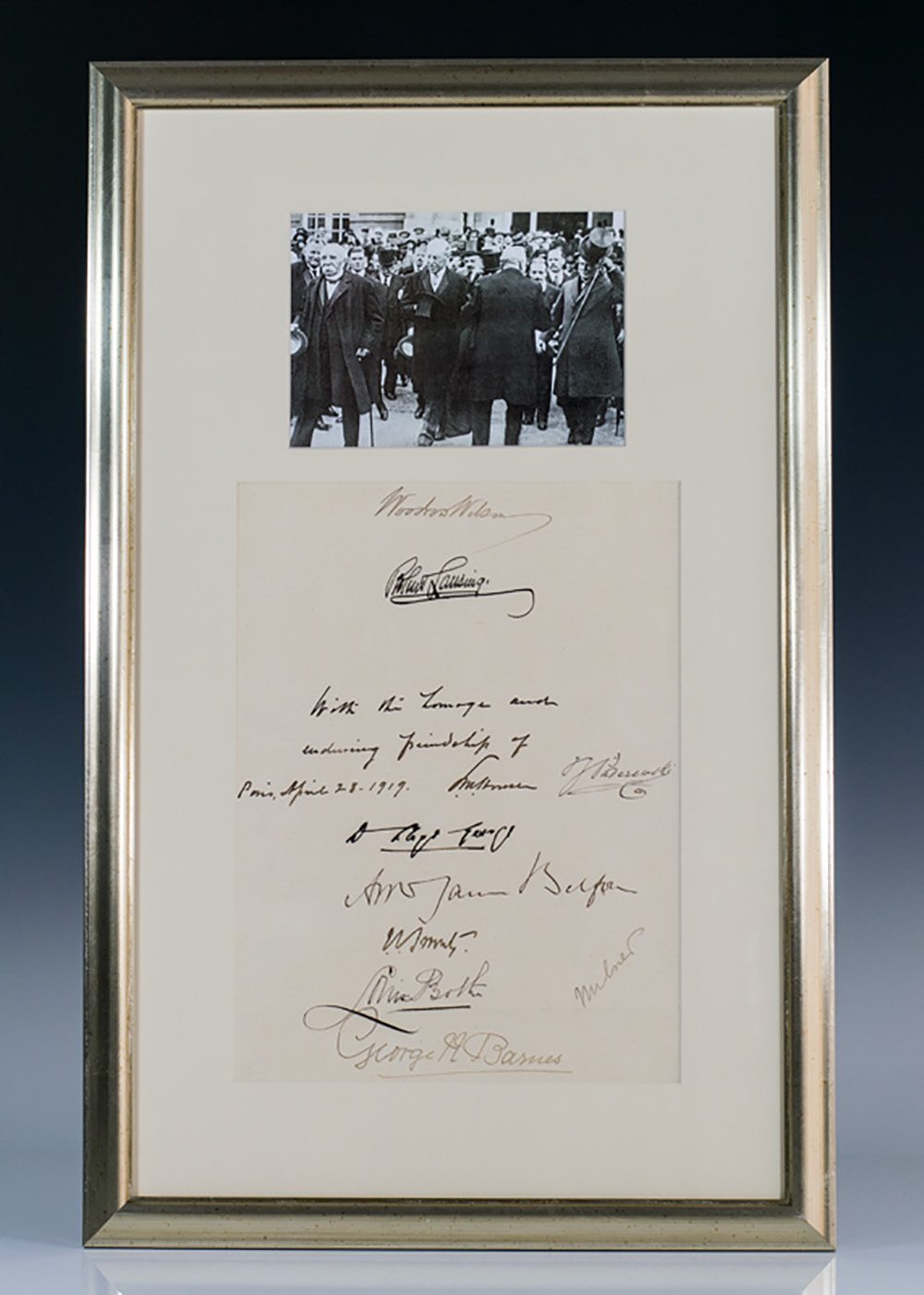Treaty of Versailles Signers.