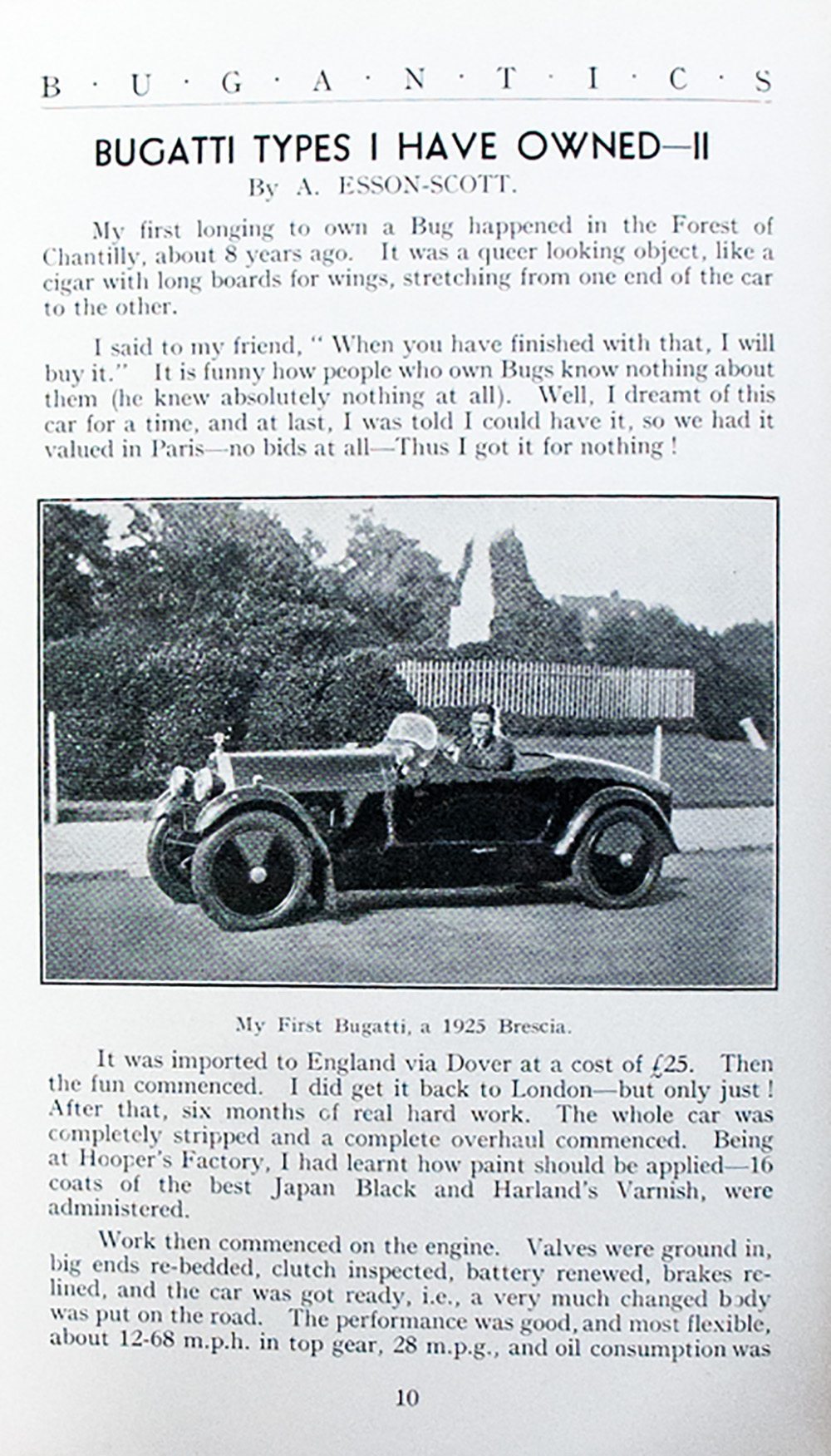 Bugantics: Bugatti Owner's Club.