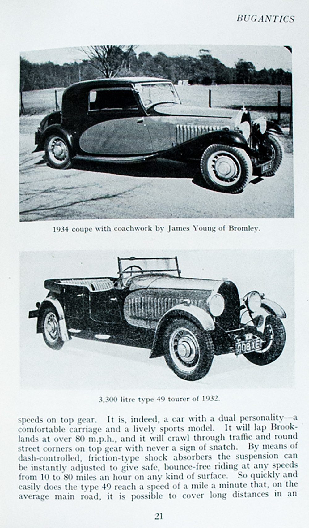 Bugantics: Bugatti Owner's Club.