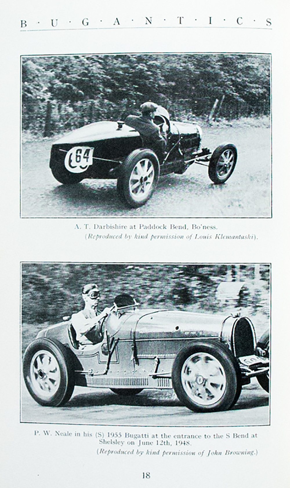 Bugantics: Bugatti Owner's Club.