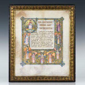 Illuminated Manuscript: The Lord's Prayer.