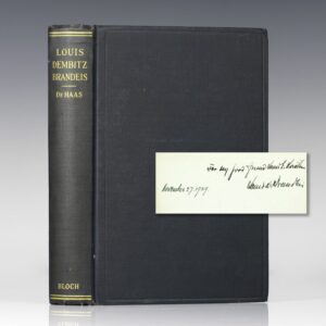 Louis D. Brandeis: A Biographical Sketch.