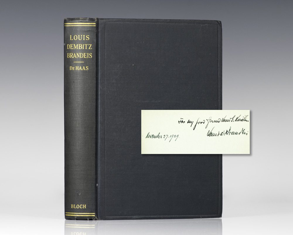 Louis D. Brandeis: A Biographical Sketch.