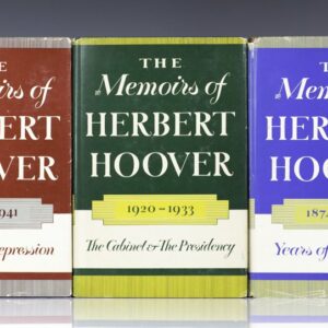 The Memoirs of Hebert Hoover: Years of Adventure 1874-1920; The Cabinet and the Presidency 1920-1933; The Great Depression 1929-1941: Three Volume Complete Set.