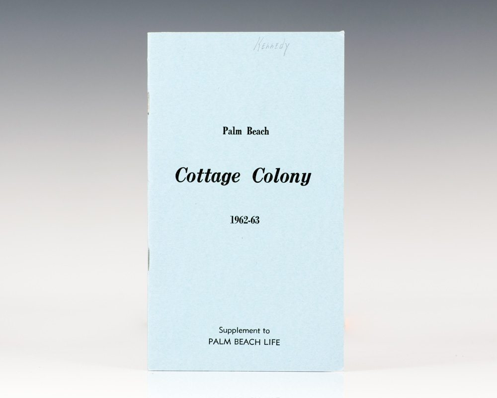 Palm Beach Colony Residents' Listing, Including the John F. and Jacqueline Kennedy, 1962-63.