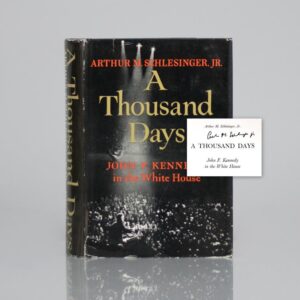 A Thousand Days: John F. Kennedy In the White House.