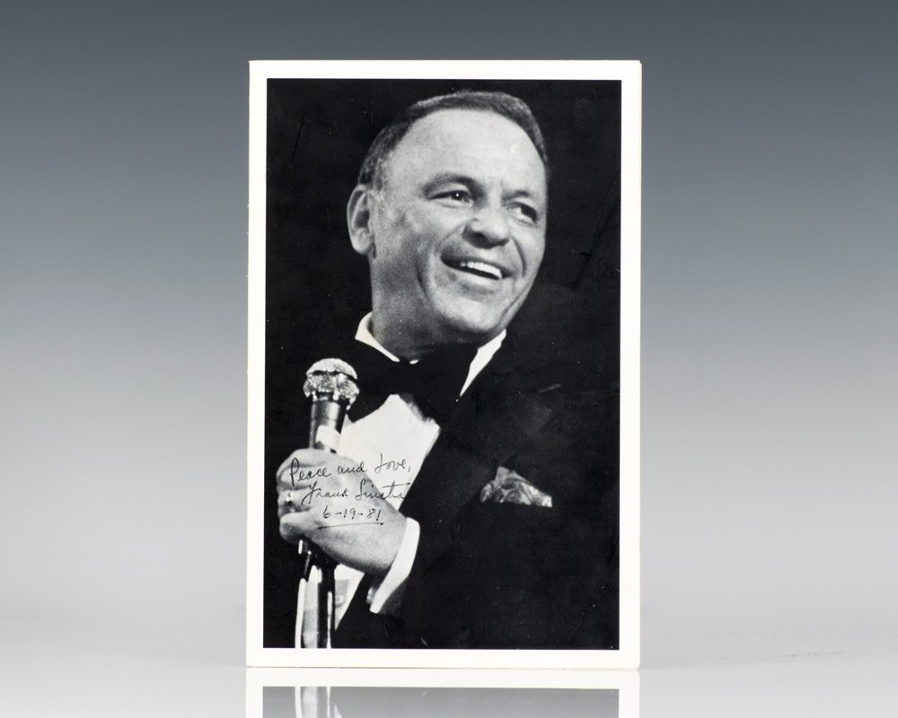 Frank Sinatra Autographed Photograph.
