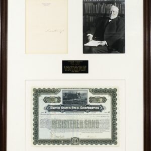 Andrew Carnegie Autographed Signed Letter.