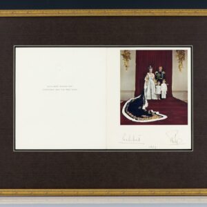 Signed Card From Queen Elizabeth and Prince Philip.