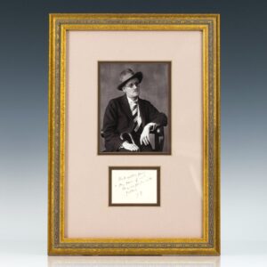 James Joyce Autograph.