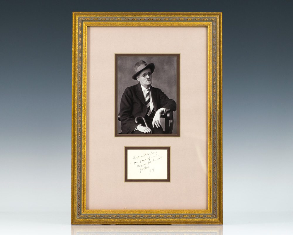 James Joyce Autograph.