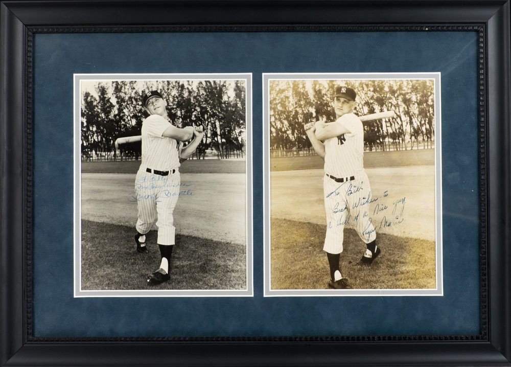 Mickey Mantle and Roger Maris Signed Photographs.