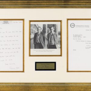 Francis Crick and James D. Watson Autographed Signed Letters Regarding God.