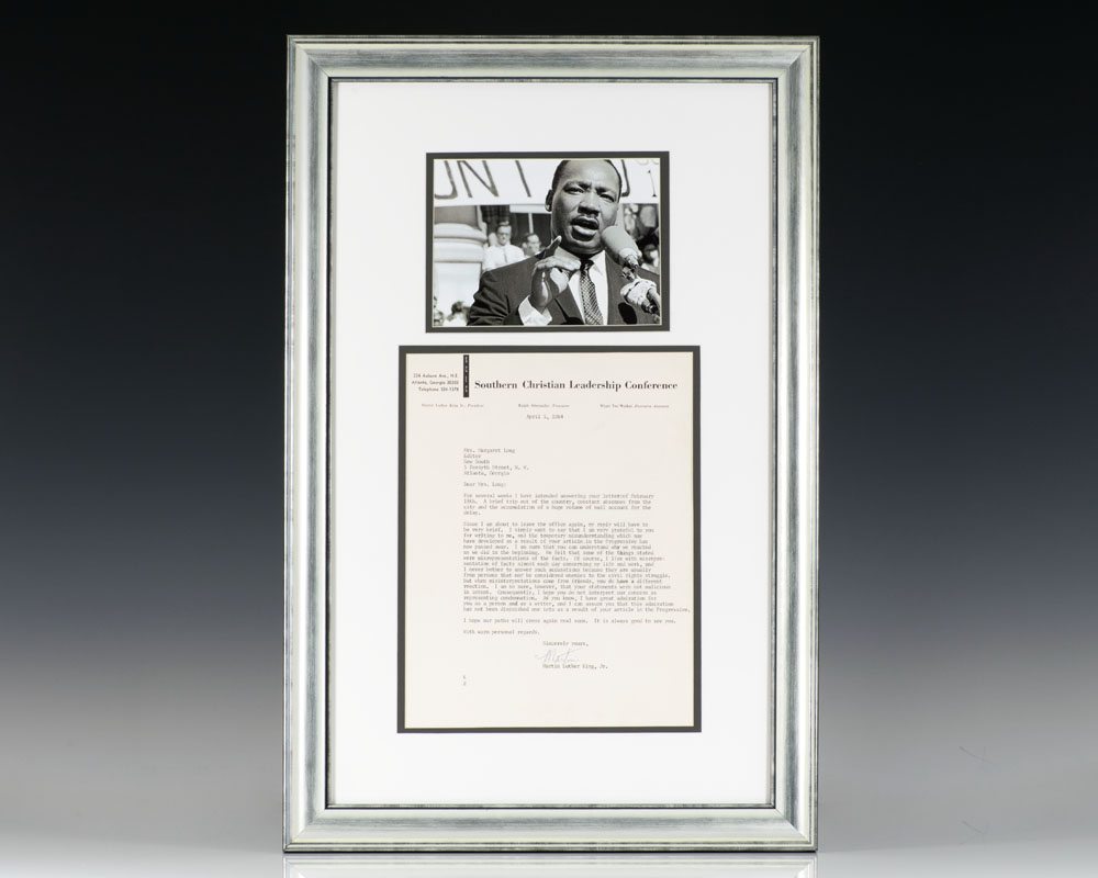 Autograph Letter Signed By Martin Luther King Jr.