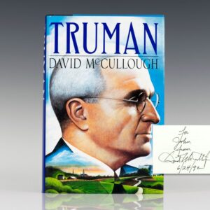 Truman David McCullough First Edition Signed