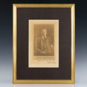 Theodore Roosevelt Signed Portrait.