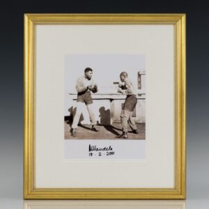 Nelson Mandela Signed Photograph.
