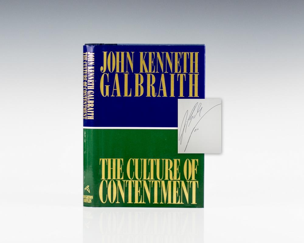 The Culture of Contentment.