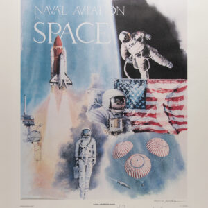 Naval Aviation in Space Signed Print.