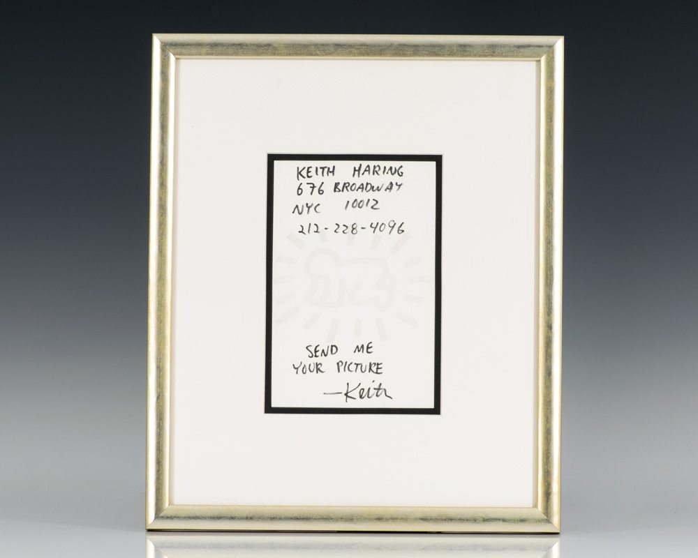 Autograph Note Signed By Keith Haring.