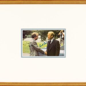 Gerald Ford and Jimmy Carter Signed Photograph.