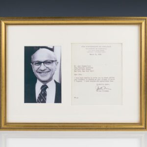 Milton Friedman Autographed Letter Signed.