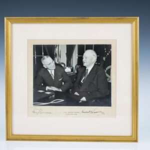 Signed Photograph of Presidents Herbert Hoover & Harry S. Truman