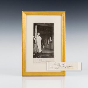 Mark Twain Signed Photograph.
