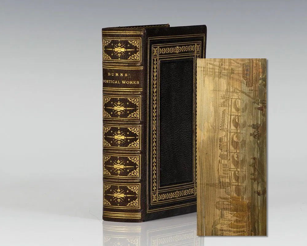 The Poetical Works of Robert Burns: With Fore-Edge Painting of New Bridge and Broomielaw, Glasgow. [Fore-Edge Painting].