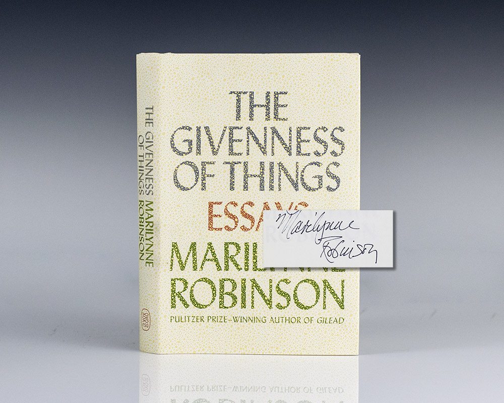 The Givenness of Things: Essays.