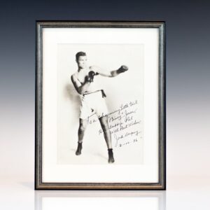 Jack Dempsey Signed Photograph.