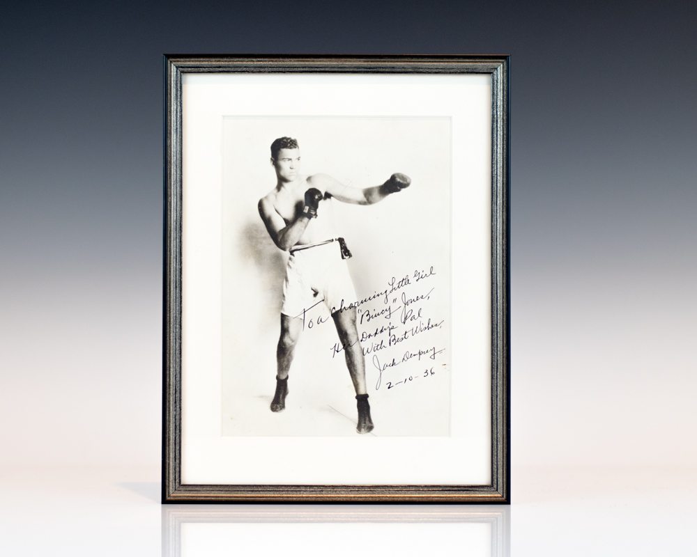Jack Dempsey Signed Photograph.