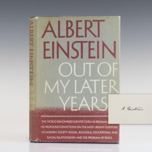 Out of My Later Years.