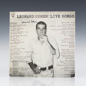 Leonard Cohen: Live Songs.
