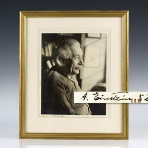 Albert Einstein Signed Photograph.