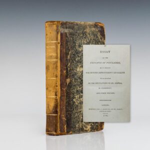 An Essay on the Principle of Population, as It Affects the Future Improvement of Society.