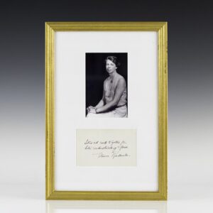 Eleanor Roosevelt Signed Quotation.