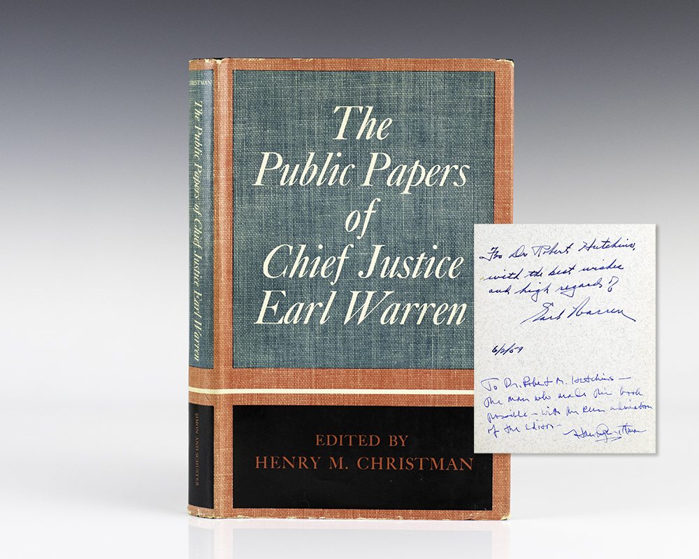 The Public Papers of Chief Justice Earl Warren.